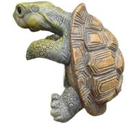 Estatua de resina de tortuga resistente a la intemperie para decoración de jardín y patio con aspecto de tortuga natural para enriquecer varios estilos de paisajismo al aire libre