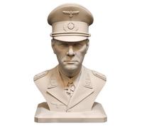 Estatua de Rommel WWⅡ, estratega militar alemán Erwin Rommel, figura de busto con impresión 3D, escultura para sala de estar, decoración de estantes del hogar, figura de la colección Rommel