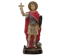 Estatua de San Expedito de 8 pulgadas, patrón de causas urgentes, hermosa decoración cristiana para el hogar, gran regalo católico para primera comunión, confirmación, bodas e inauguración de la casa