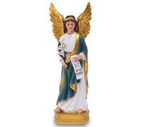 Estatua de San Gabriel Arcángel, 20,5 cm, Regalo católico de Resina, Figura de San Gabriel, Mensajero de Dios, Adecuada para decoración Religiosa y del hogar, llenando Espacio Interior