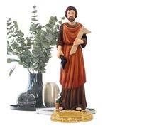 Estatua de San José - Figura de resina hecha a mano, diseño artístico rústico, acabado detallado, 21 cm, representación religiosa grande | perfecto para el hogar, vacaciones, Pascua, Navidad,