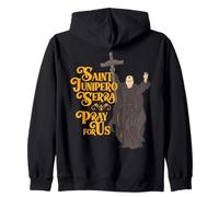 Estatua de San Junipero Serra Patrona Católica San Vocaciones CA Sudadera con Capucha