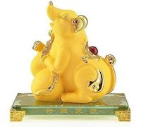 Estatua de símbolo de Riqueza Estatua de Prosperidad de Riqueza China Rata del Zodiaco Adorno geomántico Decoración del hogar Buena Suerte Atraer Riqueza Feng Shui Decoración Figura de la Suerte 1126