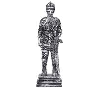 Estatua de Soldado Resina Europa Medieval Knight Armor Spulemn Hand Hand Polish Table Portable Decoración de Escritorio Interior Ornamento de Escritorio Interior Decoración de paisajes (Oro)