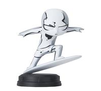 Estatua de surfista de plata de estilo animado de Marvel