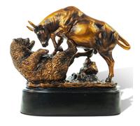 Estatua de toro y oso MEPERPER Estatua de toro de Wall Street Regalos de bolsa para hombres Regalos para amantes de la bolsa