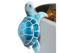 Estatua de Tortuga para macetero - Maceta de Resina Linda abrazador Tortuga macetero Colgador de macetas | Decoraciones de Maceta de Escalada Animales Marinos de Granja para jardín y hogar