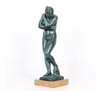 Estatua de víspera de Rodin verde, réplica de la famosa figura coleccionable para decoración del hogar, 46 cm