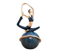 Estatua de yoga 'Niña en meditación' - 18 cm figura de yoga para decoración del hogar y como regalo para mujeres - Estatua de meditación para casa y oficina (9 x 9 cm) (estilo 1)