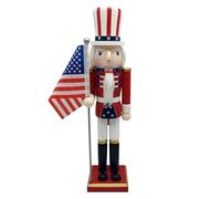 Estatua Decorativa De Soldado - Stylish Nuez Figurilla Madera para, Functional, Día la Independencia, Coleccionable Mesa, Modelo Clásico | Multipurpose Outdoor Indoor Utility