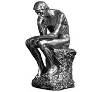 Estatua Decorativa Inspirada En El Pensador Escultura Abstracta De Resina Masculina En Contemplación Famoso Acabado En Bronce del Hombre Musculoso Al Estilo De Rodin Personaje Pensante El Hogar(D)