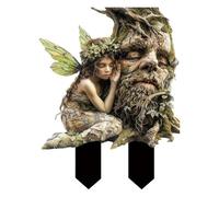Estatua Decorativa para jardín de con Forma de Tronco de, Resistente a la Intemperie, decoración acrílica 2D Duradera, Estatua fácil de Llevar para Jardines de, macetas de Flores al