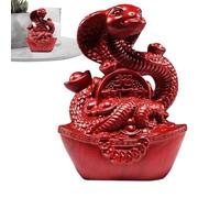 Estatua del año de la serpiente, figura de serpiente de Año Nuevo chino, decoraciones de Año Nuevo chino de buen significado para sala de estudio, dormitorio, sala de estar, área de trabajo y coche