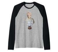 Estatua del Busto del Emperador bizantino de Constantino XI Paleólogo Camiseta Manga Raglan