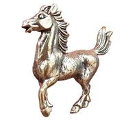 Estatua del caballo al galope - Decoración de escultura de caballo vintage de 1,85 pulgadas | Estatua de resina Hose de pie para sala de estar, librería, oficina, bar y exhibición de festivales
