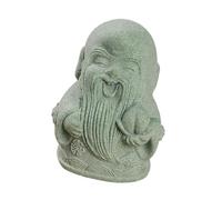 Estatua del dios de la riqueza china fortuna ornamento de la prosperidad arenisca figura en miniatura para el hogar decoración de escritorio