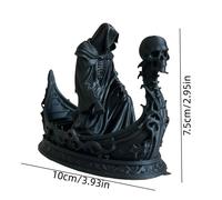 Estatua del , Escultura de la Muerte Negra, Decoración del de la Muerte, Escultura de Calavera del , Adorno para el Hogar de Mitología , Recuerdos de Regalos de Pascua/, Etc.