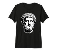 Estatua del filósofo Marco Aurelio Blackwork Camiseta Premium