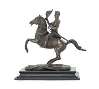 Estatua del General Andrew Jackson de la Guerra Civil, 25 cm, Estatua de Bronce a Caballo, decoración artística, decoración del hogar, Adorno de Oficina