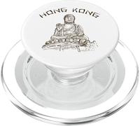 Estatua del Gran Buda de Hong Kong PopSockets PopGrip para MagSafe