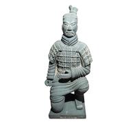 Estatua Del Guerrero De Terracota - Figura De Arcilla De China Xian Escultura De La Dinastía Qin, Decoración De Arte Cultural Detallada | Pieza De Exhibición De Historia China Para Librería De Escrito