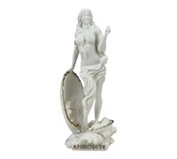 Estatua del nacimiento de Afrodita - Escultura griega romana de la diosa del amor de mármol fundido de 8.9 pulgadas, hecha a mano en Grecia, mitología clásica, decoración de Venus