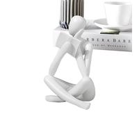 Estatua del Pensador De Lectura - Estatua Decorativa De Estantería, Figura Dorada Leyendo Un Libro | Decoración De Oficina En El Hogar, Figura Contemplativa, Decoración Intelectual, Decoración