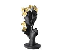 Estatua del Silencio, Escultura Moderna de Resina El Silencio Es Dorado Estatuas de Personas Esculturas Oficina Hogar Pensador Decoración Arte Estatuas Artesanías Creativas Adornos, Personas D