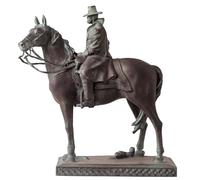 Estatua Ecuestre de Ulysses S. Grant - Réplica de Bronce del General de la Guerra Civil a Caballo, fundición a la Cera perdida, Arte Militar Coleccionable de 12,2" de Alto