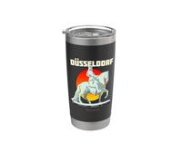 Estatua ecuestre emblemática Jan Wellem Dusseldorf Vaso térmico de acero inoxidable de doble pared