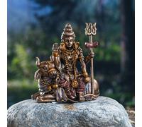 Estatua en miniatura de resina del dios hind Shiva de Pacific Giftware