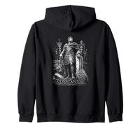 Estatua épica del Emperador Romano Constantino Guerrero Sudadera con Capucha