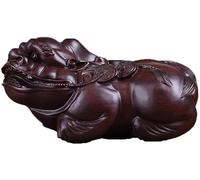 Estatua Feng Shui de Pi Yao/Pi Xiu Verde para la Riqueza y la Prosperidad, Atrae Dinero y Buena Suerte, Tallada a Mano, 1 Unidad, Alto: 13 cm/5,1 Pulgadas