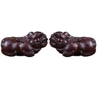 Estatua Feng Shui de Pi Yao/Pi Xiu Verde para la Riqueza y la Prosperidad, Atrae Dinero y Buena Suerte, Tallada a Mano, 1 Unidad, Alto: 13 cm/5,1 Pulgadas