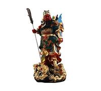 Estatua Feng Shui, Dios de la Riqueza, decoración Guan Gong, túnica Verde, Estatua del Dios Guan Yu, decoración Feng Shui, decoración para el hogar y la Oficina, Adornos de Mesa, Regalos de Buena Sue
