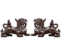 Estatua Feng Shui Pi Yao/Pi Xiu, Escultura de Riqueza, atrae Dinero y Buena Suerte, Tallada a Mano, Regalo Feng Shui, Altura: 13 cm/5,1 Pulgadas