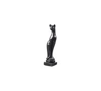 Estatua Figurilla Escultura decorativa de piedra de gato negro de pie 13 cm