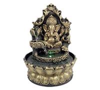 Estatua hindú Ganesha de la suerte, fuente de agua, meditación, decoración de dormitorio, regalo
