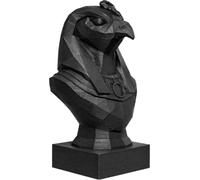 Estatua Horus 25 cm - Dios Egipcio del Cielo y Protección - Busto Low Poly Negro - Escultura Geométrica Moderna - Decoración Elegante Hogar - Figura Egipto Antiguo Coleccionable