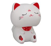 Estatua Linda Del Gato, Gato Que Asiente Con La Cabeza Para El Salpicadero Del Coche Adorno De Gato Que Asiente Con La Suerte De Plástico Figura De Gato En Miniatura Linda Decoración(B)
