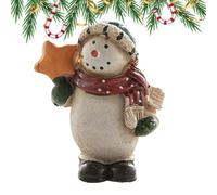 Estatua - Linda Figura de Navidad, de Invierno miniaturas, decoración de Vacaciones de Interior, exhibición de la Pieza Central de la Mesa | Decoraciones de Navidad para la decoración de