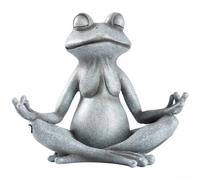 Estatua meditadora de resina para jardín, decoración al aire libre, europea, para escultura para césped, patio, 15,5 cm