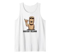 Estatua Moai Isla de Pascua Rapa Nui Camiseta sin Mangas