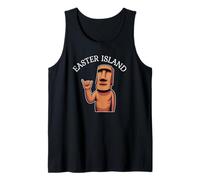 Estatua Moai Isla de Pascua Rapa Nui Camiseta sin Mangas