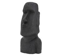 Estatua Moai Isla de pascua Rapa Nui Tiki jardín figura decorativa antracita