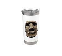 Estatua Moai Isla de Pascua Rapa Nui Vaso térmico de acero inoxidable de doble pared