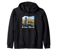Estatua Moai Isla de Pascua Sudadera con Capucha