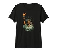 Estatua Negra de la Libertad, EE.UU., Mes de la Historia Camiseta Premium