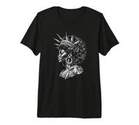 Estatua Negra de la Libertad, EE.UU., Mes de la Historia Camiseta Premium