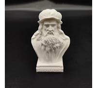 Estatua renacentista de Leonardo da Vinci con impresión 3D, figura de Michelangelo para sala de estar, decoración de escritorio del hogar, figura de la colección Raffaello Santi (Leonardo Da Vinci)